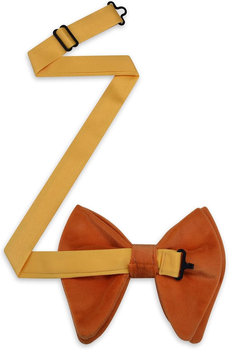 Branduce Velvet Bow Ties for Men Oversize Pre-tie Bowtie Tuxedo Bowties for Wedding - Image 3